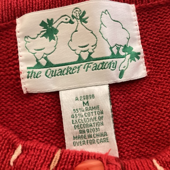 Quacker Factory Koala Bear Cardigan Sweater  Women’s size Medium - Picture 9 of 14